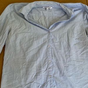 Light blue button down. Very light weight. Used condition.